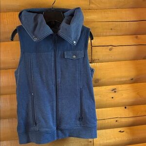 Blue Hooded Vest